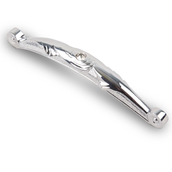 Ручка-скоба с кристаллами, CRL16-128 мм, хром (60/300)