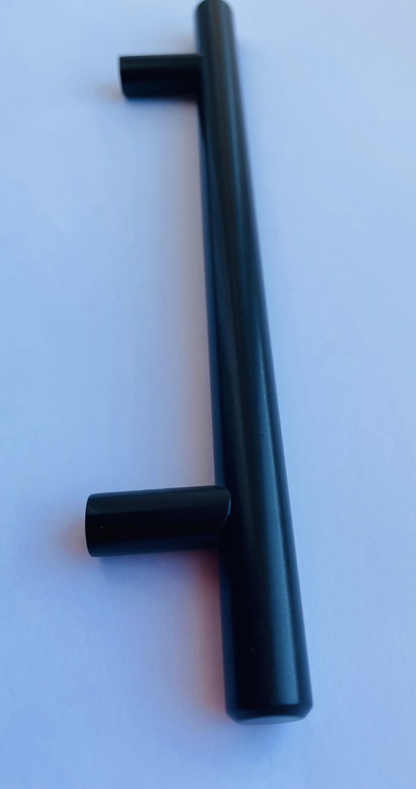 Ручка-рейлинг 12 мм, R-3020 160 мм, матовый черный с фаской М