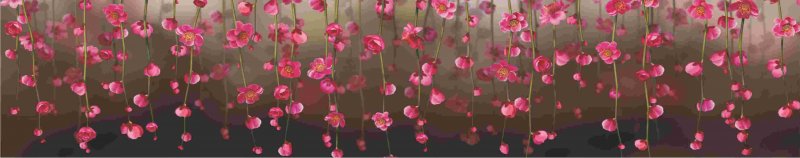 Стеновая панель AKRI МДФ 610*2000*6, СП-40 Розовые цветы