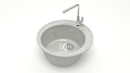 Мойка MARRBAXX "Лексия" 515x515x213 Светло-серый (Z6Q10 Глянец)