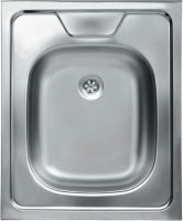 Мойка кухонная накладная КАРАТ  500х600х130 тол - 0,4мм