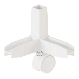 Конектор 3 Белый с колесной опорой