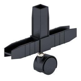 Конектор 3 (2D) Графит с колесной опорой