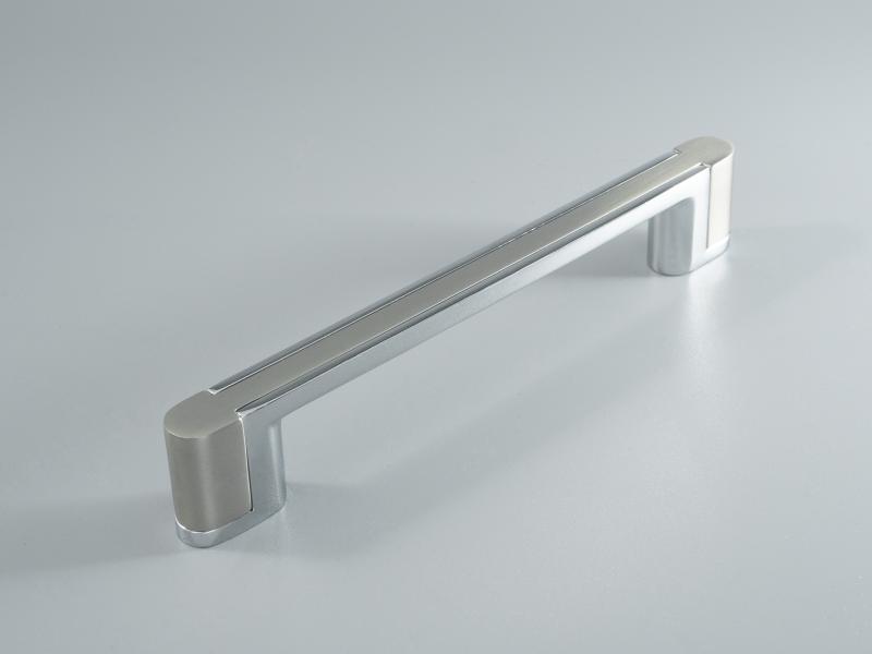Ручка мебельная  Bridge 128 мм  CP+BSN  хром+никель  ADELIA