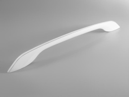 Ручка мебельная  9347 224-256мм  CP+WH  белая матовый+хром SKF