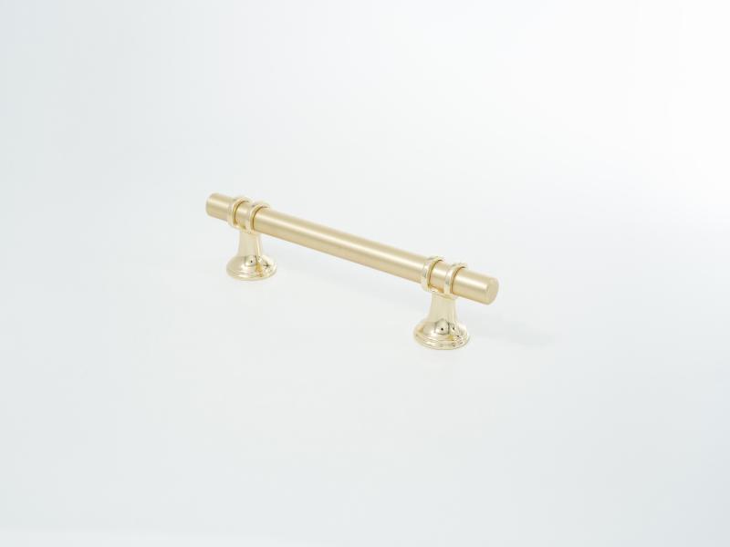 Ручка мебельная  Extra  96 мм  OT+OT  золото матовое+золото  ADELIA