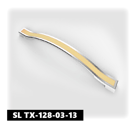 Ручка мебельная метал 128мм SL TX Крем на хроме