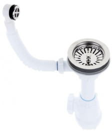 Сифон GRAND 3 1/2" с круглым переливом 