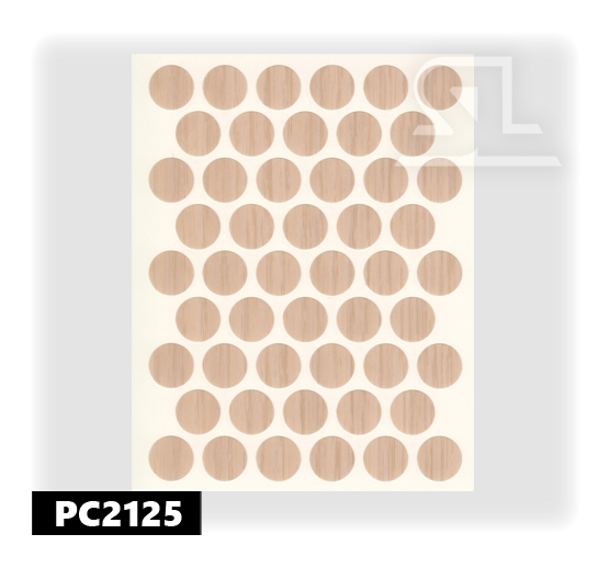 Заглушка самокл. PACIFIC 18мм Egridir mese (PC2212 Beyaz akcaagac; PC2119 BANU (Ясень))