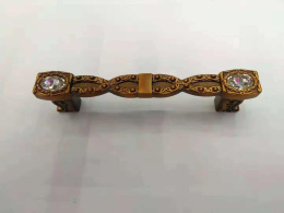 Ручка-скоба с кристаллами, 1689-096 бронза