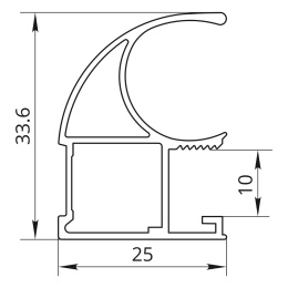 Premial-Вертикальный-профиль-ручка-C-Классик