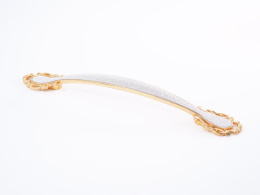 Ручка мебельная  9155 128мм OT+S золото+серебро  SKF