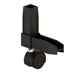 Конектор 2 Черный с колесной опорой