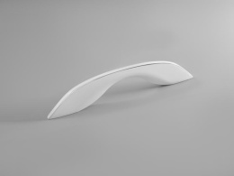 Ручка мебельная  9347  96-128мм  CP+WH  белая матовый+хром SKF