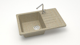 Мойка каменная матовая Джоли 750x505x218 Песочный (F161Q5 Мат)