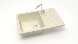 Мойка каменная матовая Джоли 750x505x218 Бежевый (F161Q2 Мат)