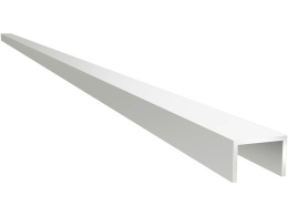 Планка для стеновых панелей  4мм  торцевая 1010 белая