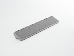 Ручка мебельная  Elegant 160 мм  CP+GR  хром+серая кожа  ADELIA