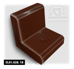 Уголок металл усиленный 21х21  Коричневый/Kahve  (250шт./2000шт.)