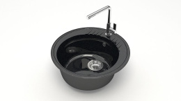 Мойка MARRBAXX "Лексия" 515x515x213 Черный ( Z6Q4 Глянец)