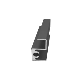 Профиль горизонтальный верхний ELEPHANT  Чёрный глянец (5,9) (ПОД ЗАКАЗ)