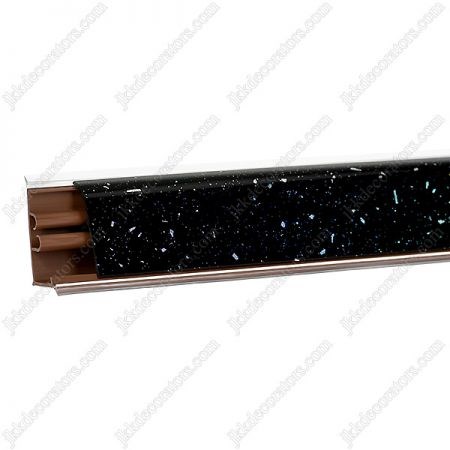 Плинтус для столешниц 3м  Антарес LB-37-6027 (619) (9144 luc CALAXY черный)  KORNER