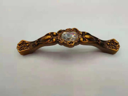 Ручка-скоба с кристаллами, 1670-096 бронза