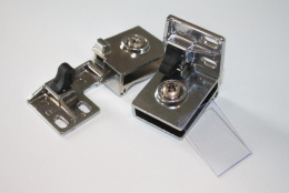 Петли мебельные для стеклянных дверей Хром