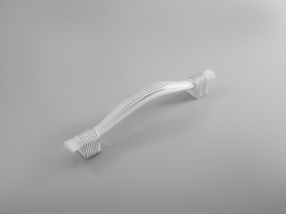 Ручка мебельная  9095  96мм WH+CP белый+хром SKF