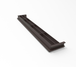 Вентиляционная решетка для цоколя №8 Темно-коричневый