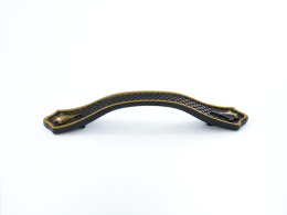 Ручка мебельная  9254  96мм BA+BL черный+бронза  SKF