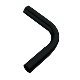 Труба поворотная, угол 90 градусов Черный матовый
