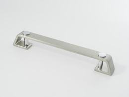 Ручка мебельная  Touch 128 мм  BSN+CP  сталь+хром  ADELIA