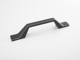 Ручка мебельная  9371  96мм  CP+BL  черный матовый+хром SKF