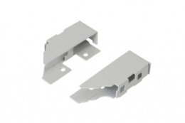 Крепление задней стенки ящика SMARTBOX под 16мм,с держат.,с 2 рел,левая-правая (комп) сер