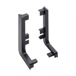 Заглушка внешняя L (открытая) черная №2 (пр+лев)(ПОД ЗАКАЗ)