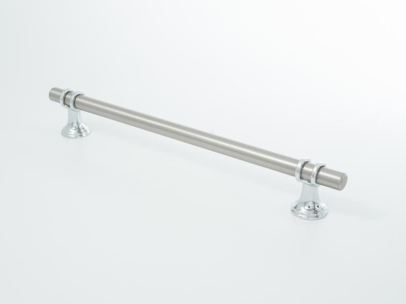 Ручка мебельная  Extra 192 мм  BSN+CP  никель+хром  ADELIA