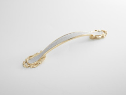 Ручка мебельная  9155  96мм OT+S золото+серебро  SKF