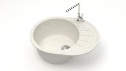 Мойка Карельский камень "Модель 10" 575х440х215 Хлопок  (Z10Q7 Мат) (ПОД ЗАКАЗ)