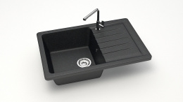 Мойка каменная матовая Джоли 750x505x218 Черный (F161Q4 Мат)