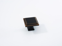 Ручка мебельная  9124   BA+BL  черный матовый+бронза SKF