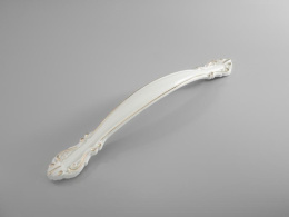 Ручка мебельная  9031  96мм OT+WH  белая+золото SKF  011