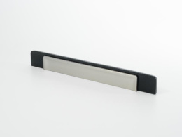 Ручка мебельная  Element  96 мм  BL+BSN  черный+никель  ADELIA