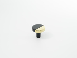 Ручка мебельная  Line  BL+OT черный+золото  ADELIA