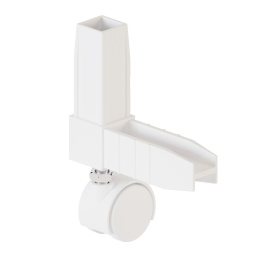 Конектор 2 Белый с колесной опорой