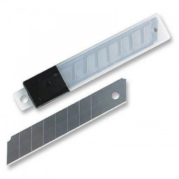 Лезвие 18мм, 10шт. в футляре сегмент 10мм,тол.0.4мм 