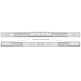 ДМ 35/750 R Механизм шариковый для развижных столов (100*20)  (10шт)