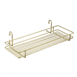 Полка на рейлинг широкая короткая 450х215х105 Золото