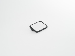 Ручка мебельная  Elegant  32 мм  BL+WH  черный+белая кожа  ADELIA