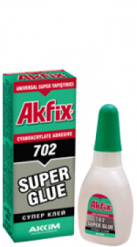 Клей универсальный (суперклей)  (АК702)  AKFIX 702  (25гр) (50 шт)